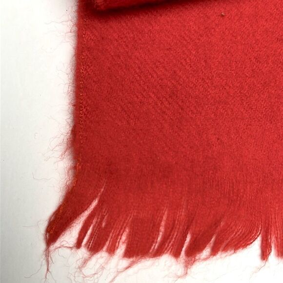 Vrinda Wool Red Scarf Uruguay Men’s Women’s 11,5x52 “ - Picture 6 of 7